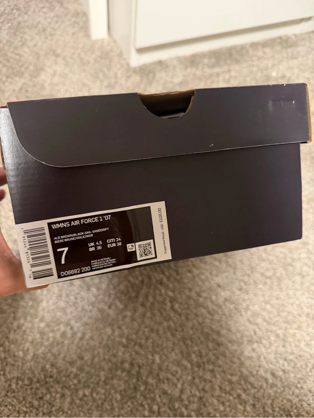 Nike Women’s Air Force 1 Low - sanddrift/sail/black dunks NIB